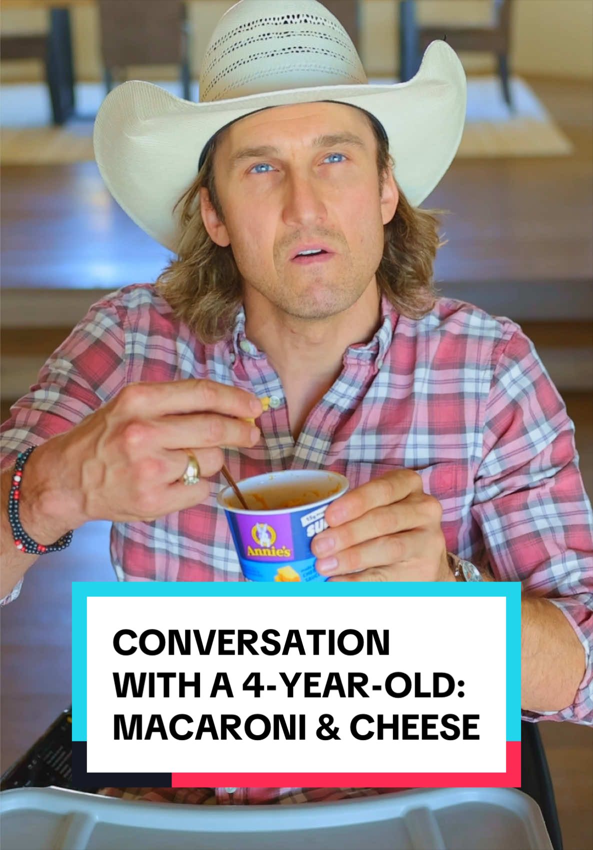 Conversation with a 4-year-old is back… And hating on macaroni and cheese. #texastot #landonashworth #squishydaddy #toddlersbelike #kidsbelike 