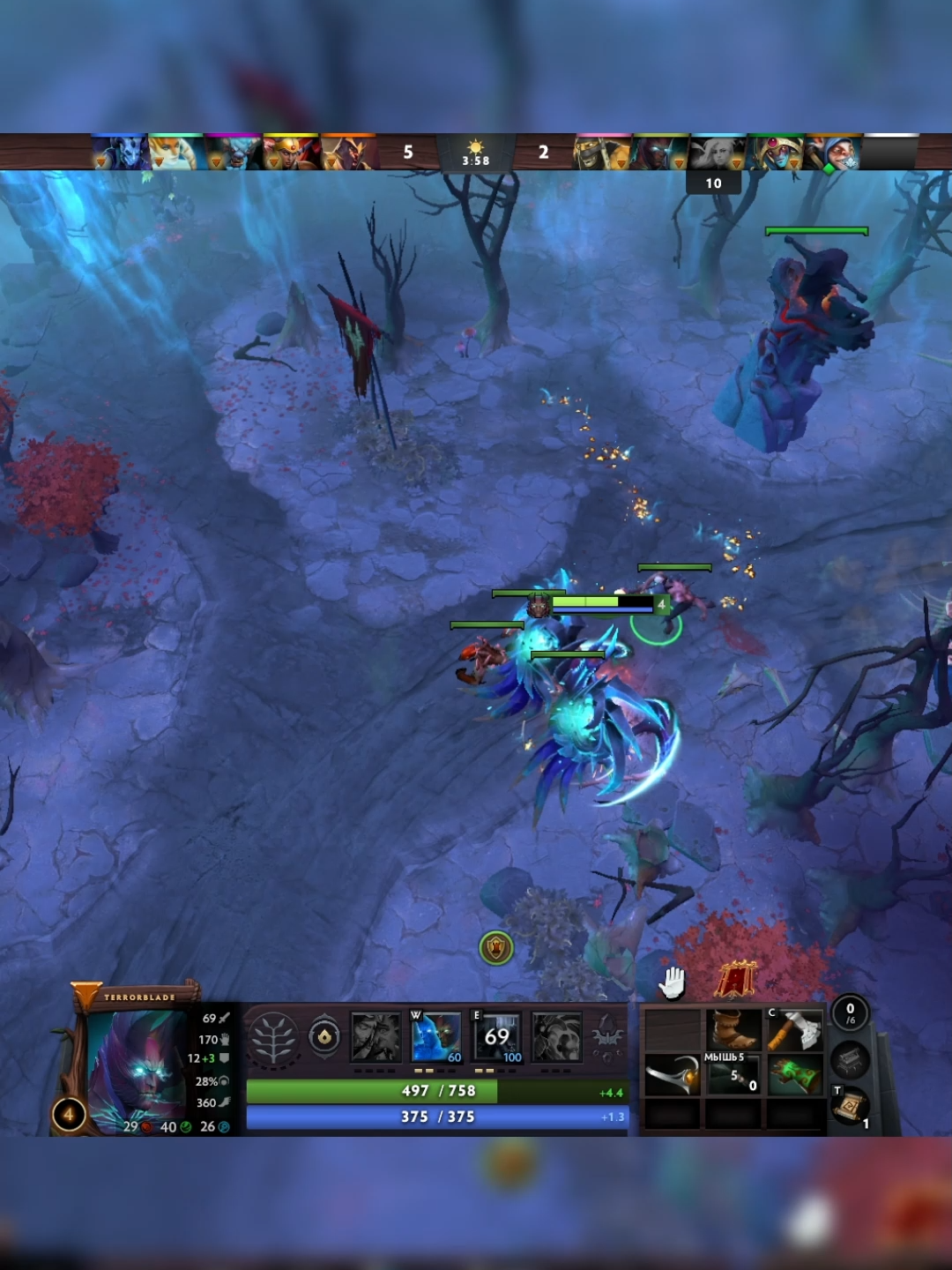 не дают фармить лес, посади свой))))) #dota2 #dotapatch #дота2 #дотапатч #дотапатч741 #мипо #мипобаг