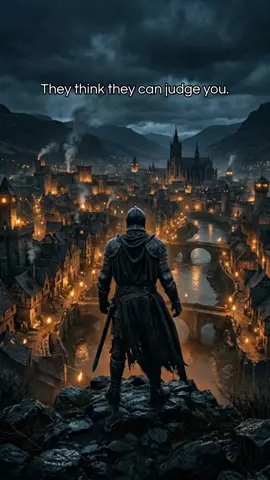 They think they can judge you. They were never there. They didn't see you fighting alone in the dark — while the whole world moved on without you. They still don't see you. Keep going anyway. #darkfantasy #knight #cinematic #mindsetmotivation #medieval 