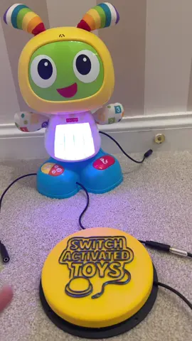Switch activated beatbo #switchadaptedtoys #fyp #switchactivatedtoys #disabilitytiktok #fisherprice 