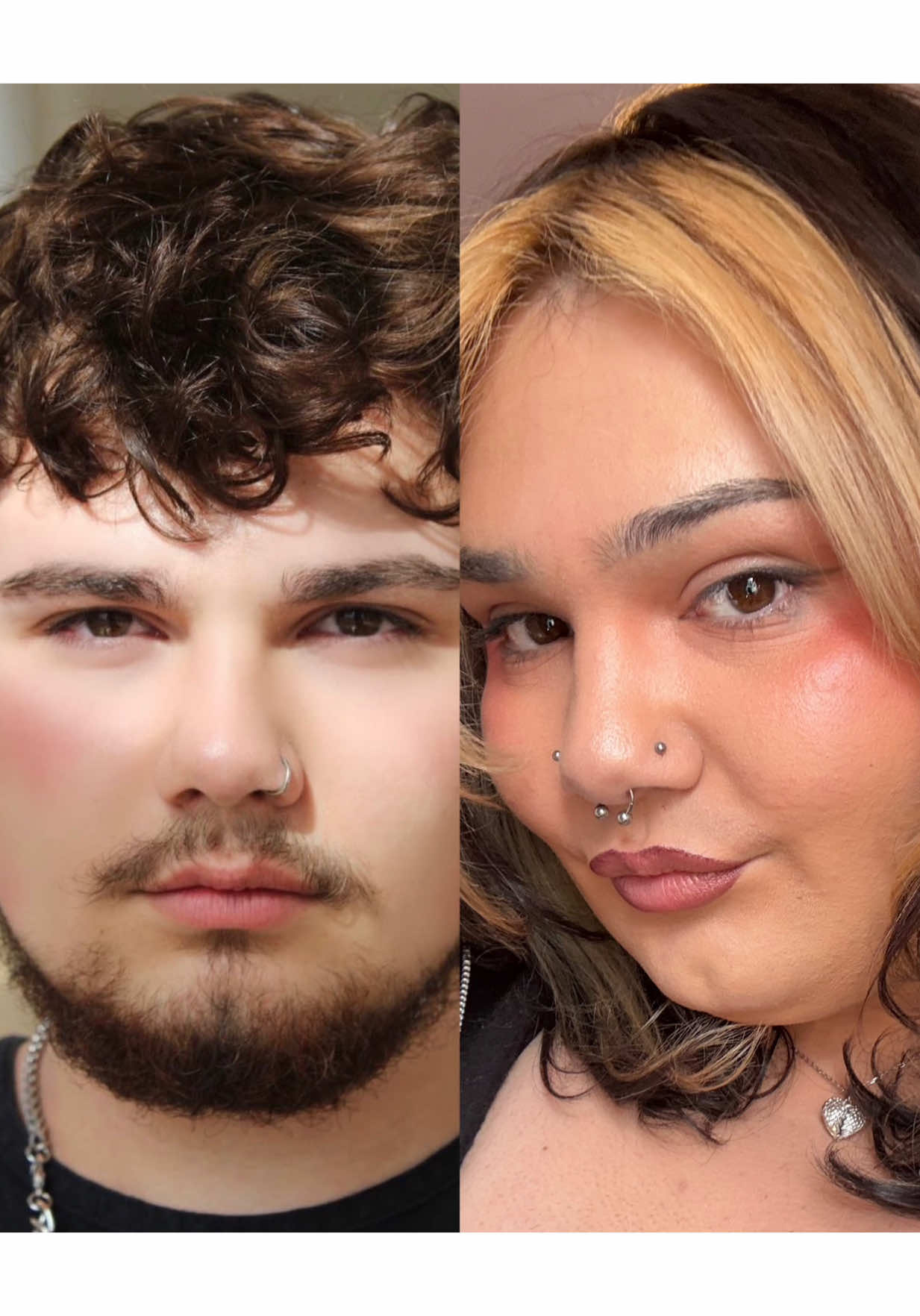 before i used to hide her away… but now she’s free ♡ 🏳️‍⚧️ #beforeandafter #transition #trans #transwoman #lgbtq 