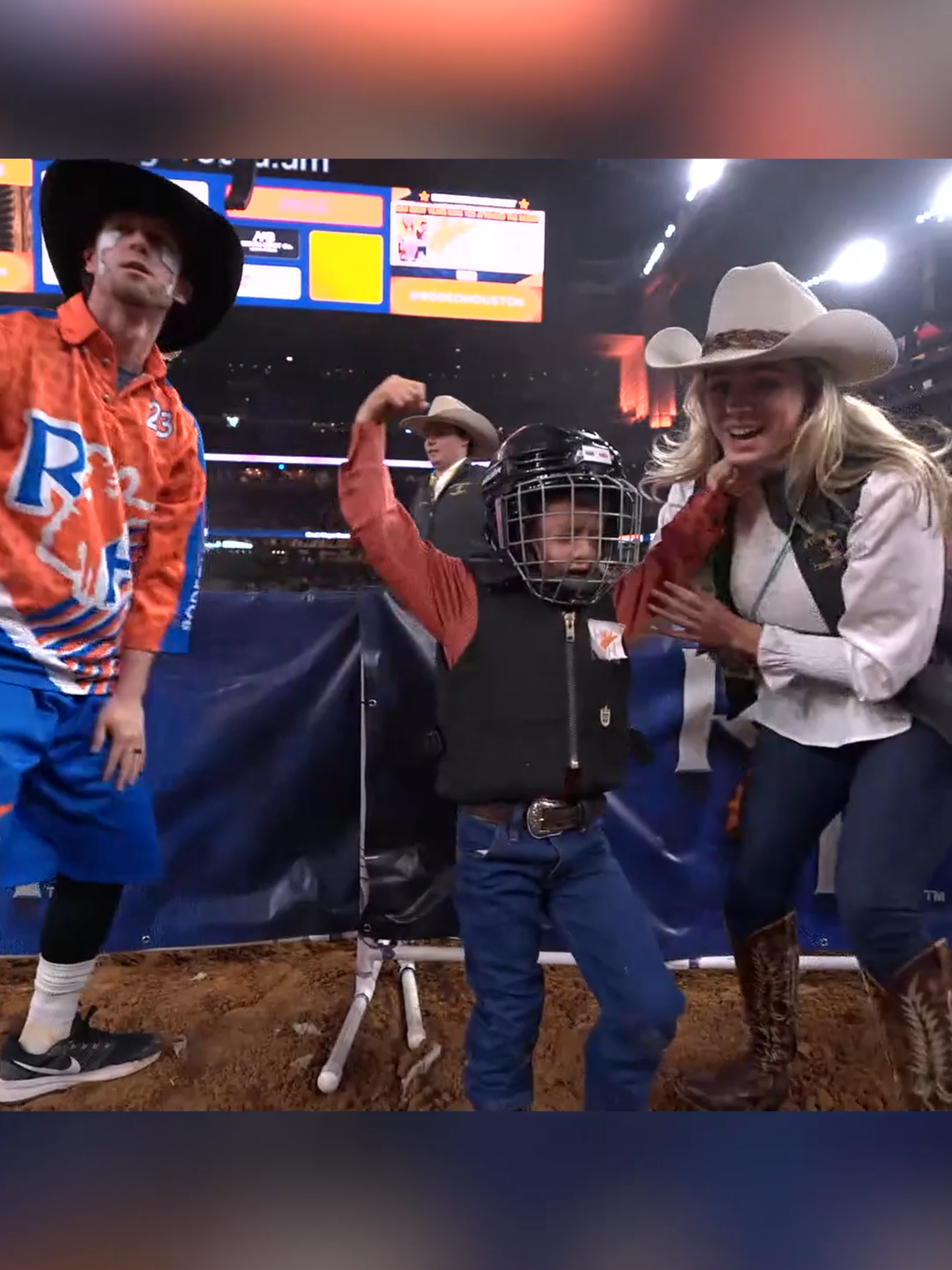 Jojo was meant to cowboy! @rodeohouston #wrangler #texas #rodeo #rodeotok #funny