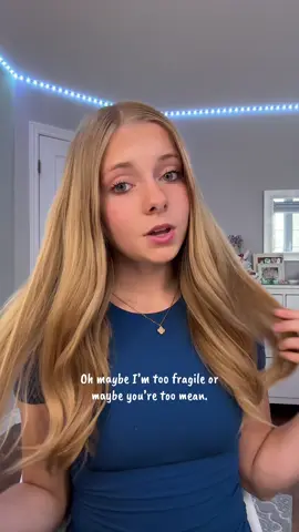 Probably fragile… #sensitive #foryou #mean #friends #viral 