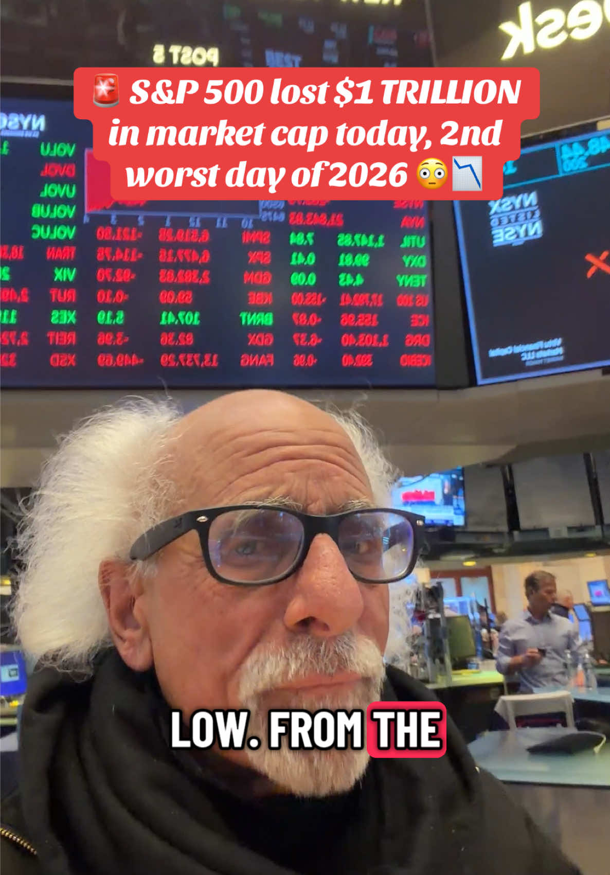 MARKET RECAP 📉 What a wild day, the S&P 500 lost around $1 TRILLION in market cap today, the 2nd worst day of 2026.  The index has now lost $3.5 TRILLION in a month (-6.2%) and trading at its lowest level since September 2025 👀 What the heck is going on?!? Let’s talk about it 🗣️