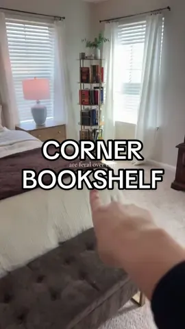 The most aesthetic rotating corner bookshelf! #tiktokshopcreatorpicks #bedroomdecor #BookTok #rotatingbookshelf #bookcase 
