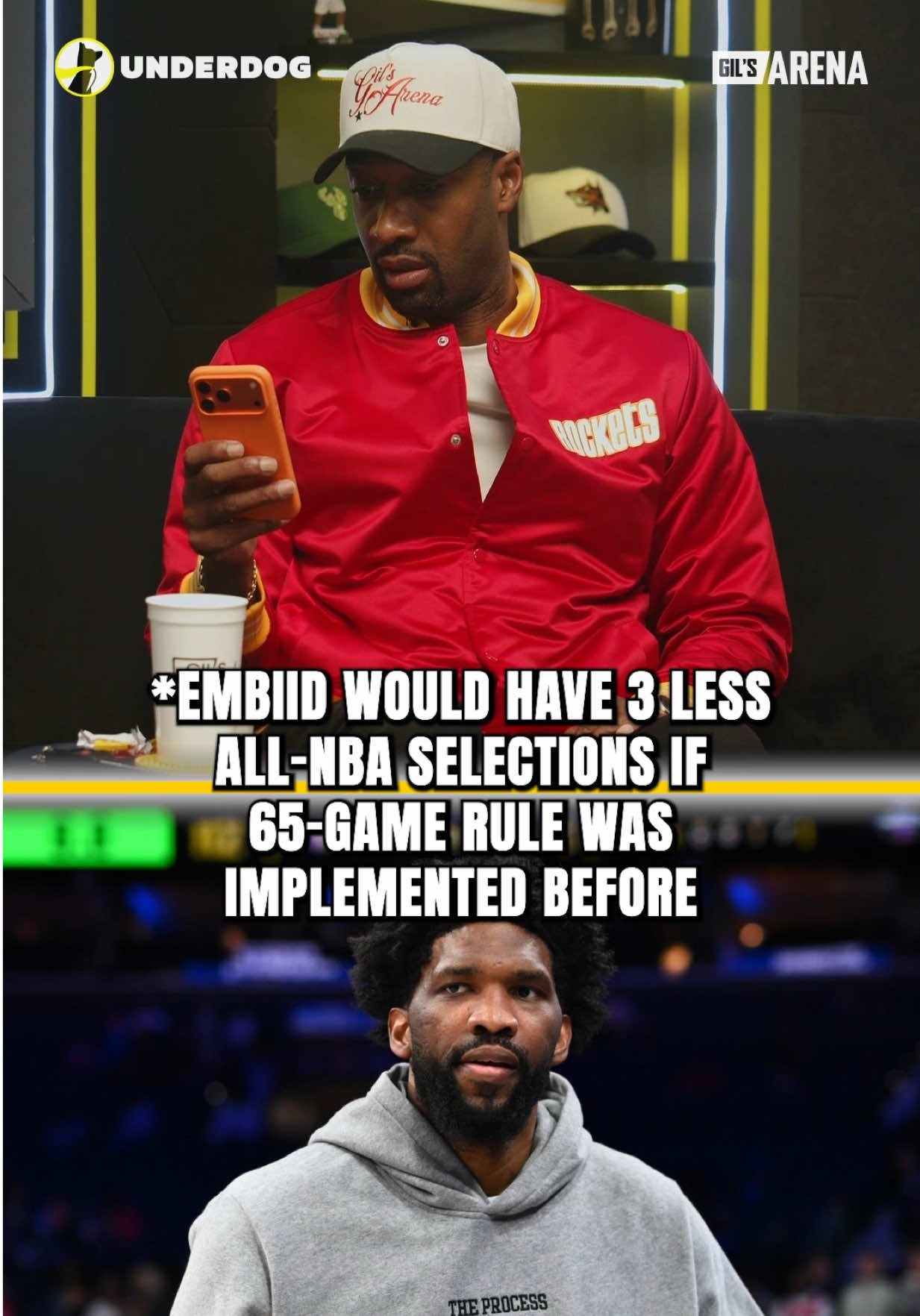 “Embiid would have 2 all-NBAs with the 65-game rule.” 🗣️ #NBA #65game #rule #embiid 