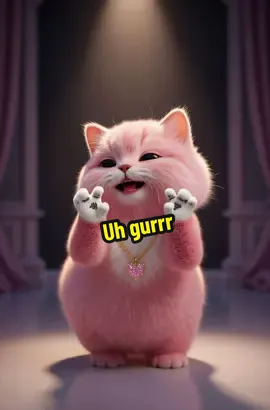Uh grrr Uh grrr 😻  Drop a '💖' if this pink kitty made you smile!  #grr #aianimal #aidance #fyb 