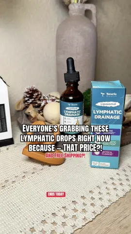 Liposomal lymphatic drainage drops—herbal detox supplement trending now. Disclaimer: Final price is shown in the cart. Final cost, shipping, coupons, and discounts may vary and are subject to change. Promotions may change or end without notice.