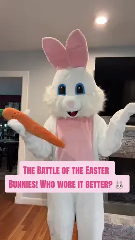 Out of the 30+ characters we have, the Easter Bunny is my hands down favorite #easter #easterbunny #whoworeitbest #dressup #mascot