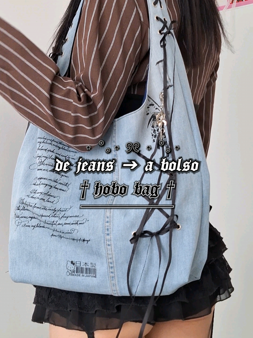 jeans viejos → bolso ✞ Les muestro cómo transformé estos jeans viejos en un bolso estilo hobo bag! ¿les gustó la transformación? ✞ #upcycling #altfashion #diyfashion #modaalternativa #costura 