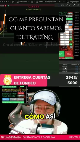 Este es un show en vivo OK si hacemos trading, pero siempre tenemos buen rollo, y en el proceso de pasarla bien hacemos plata, síguenos si te interesa el #trading o el #scalping en el #XAUUSD o el desmadre y pasarla chimba igual no te vas a aburrir y aprendes hacer dinero Esto no es un consejo den#inversiones solo es educación en #forex 