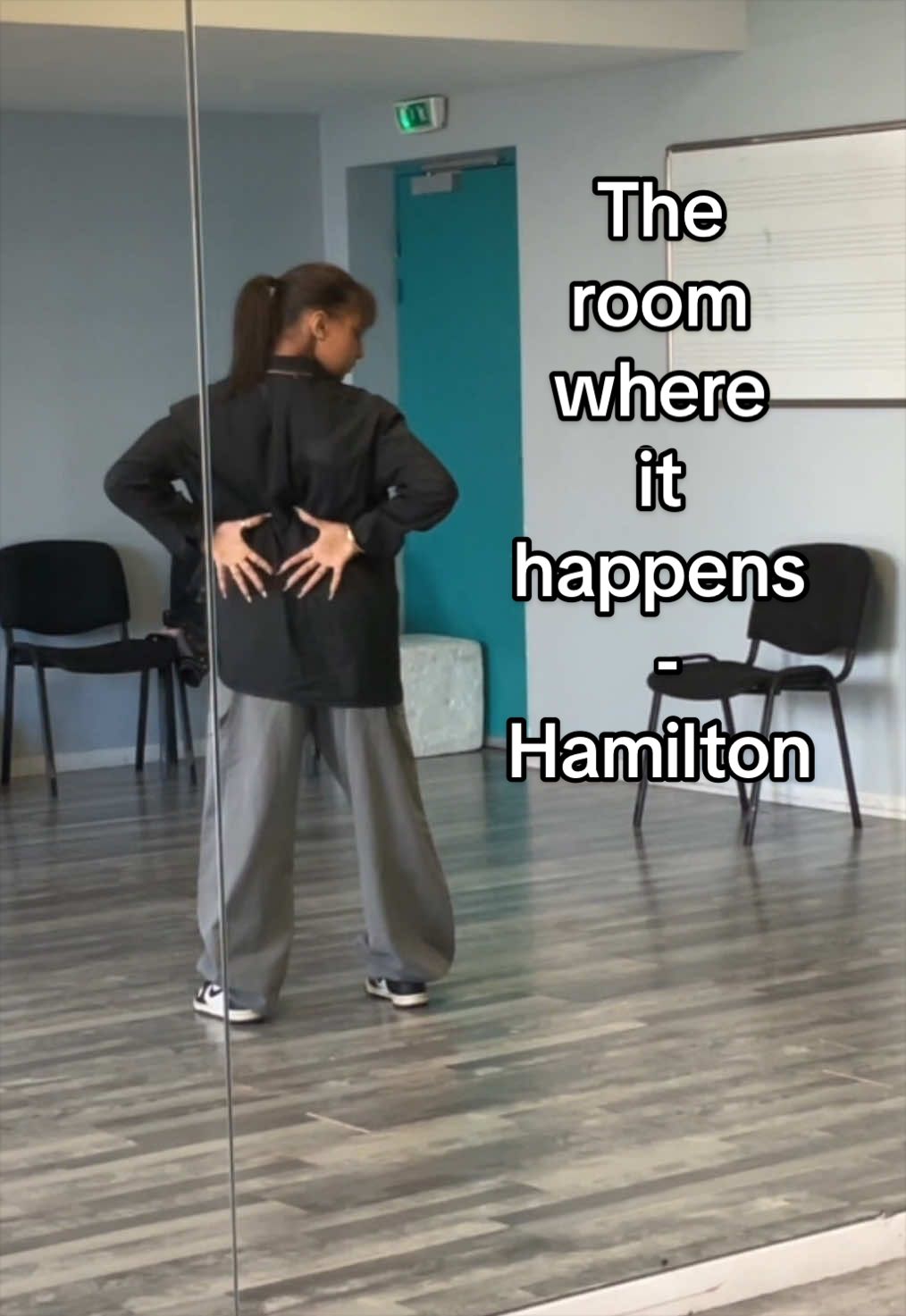 Let me in the room please | @J. Elaine Marcos thank you so much for this class 🙏 #hamilton #theroomwhereithappens #musicaltheatre #choreography #broadwaymusical @Hamilton @AICOM ⭐️ 
