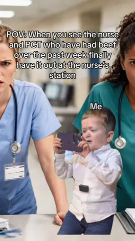 The beef has been building for weeks and tonight is the final showdown. It’s The show of the night and I am here for it😂 #foryoupage #capcut #nursehumor #pct #nurse 