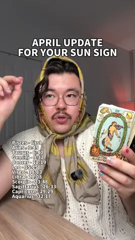 April update is here!!! For your sun sign. Get your soulmate reading in starcrossed app in my bio #starcrossedpartner #astrology #tarot 