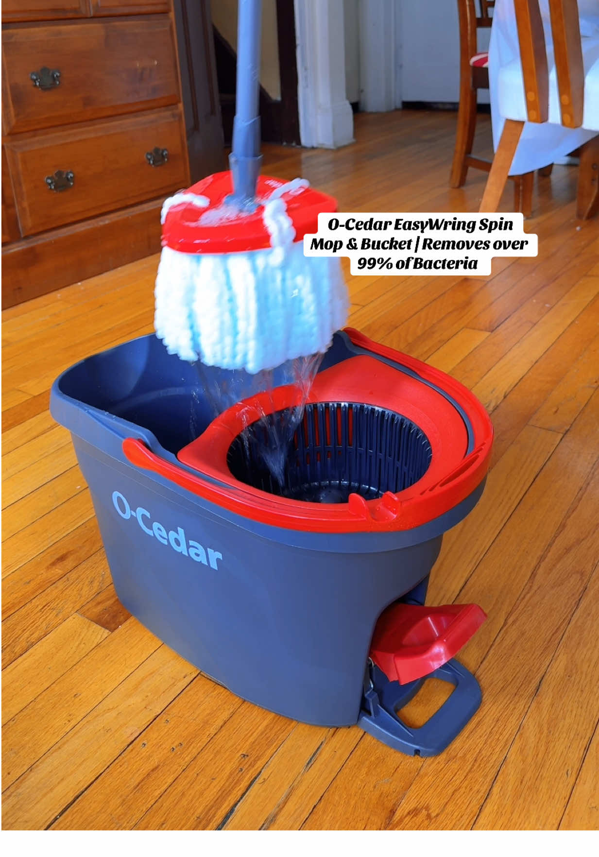 Mop with me @O-Cedar #ocedar #easywring #spin #mop #tiktokshopspringglowup 