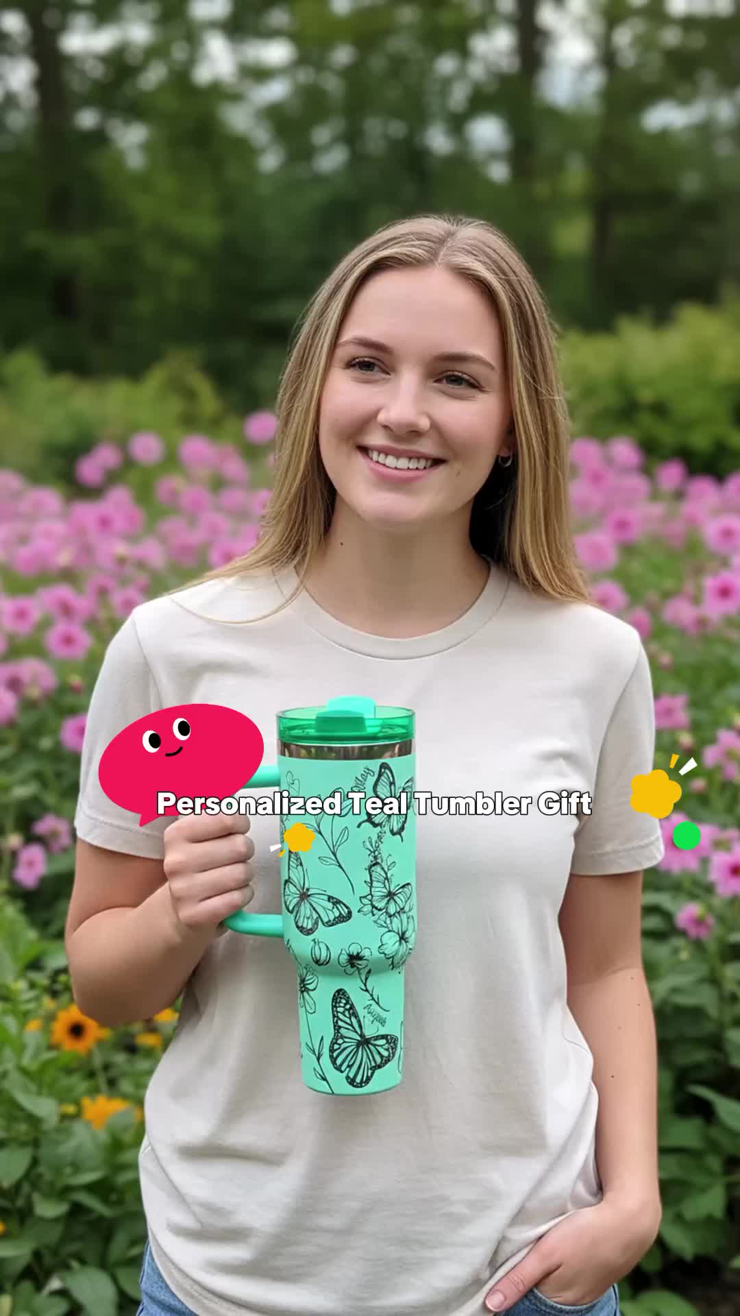 40oz Teal Mama Butterfly Tumbler, Personalized with Kids' Names, Unique Mother's Day Gift #creativedrinkware #toddlercups #tampamoms #uniquemugs #personalizedbottles #insulatedmug #tumblerforkids #babyshowergiftinspo #totebagwithcupholder #tiktoshopmemorialday