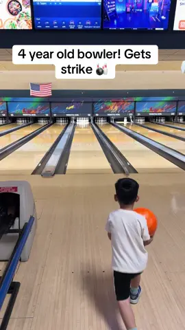 Noah’s been bowling since he was 2 years old! #bowling #strike #toddlersoftiktok #champion 