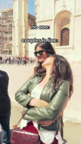 line so long we had to get creative #fyp #lisbon 