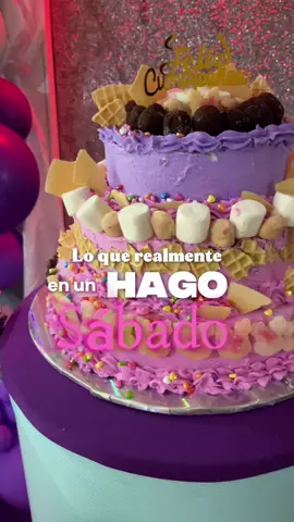¡Todo lo que realmente hago en un sábado! 🍪👩🏻‍🍳👠 #girls #pastel #decoracion #galletas #parati 