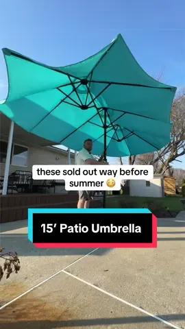 Having shade in your backyard is a necessity… #patiofurniture #tiktokshopcreatorpicks 