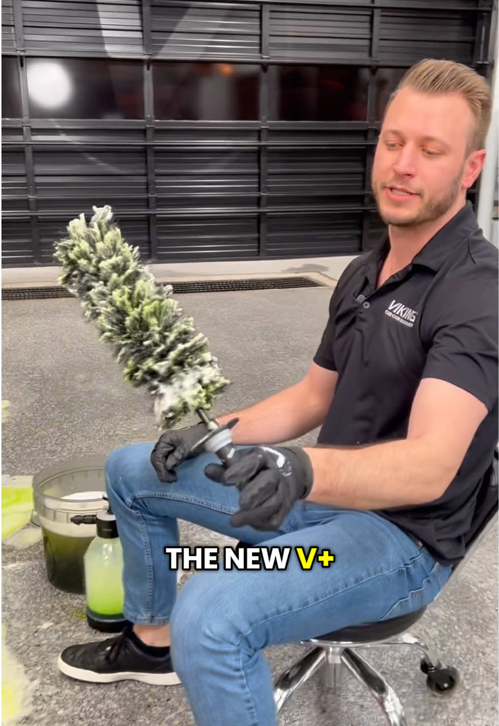 V+ Wheel Barrel Brush — Clean Deeper. Faster. Smarter. We combined the best features of our wheel-cleaning tools into one next-level brush. - #asmr #asmrsounds #cardetailing #autodetailing #autodetail 
