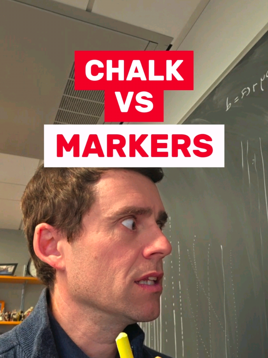 Don't make me use markers to teach 😭😭😭 #math #mathtok #chalk #blackboard #markers 