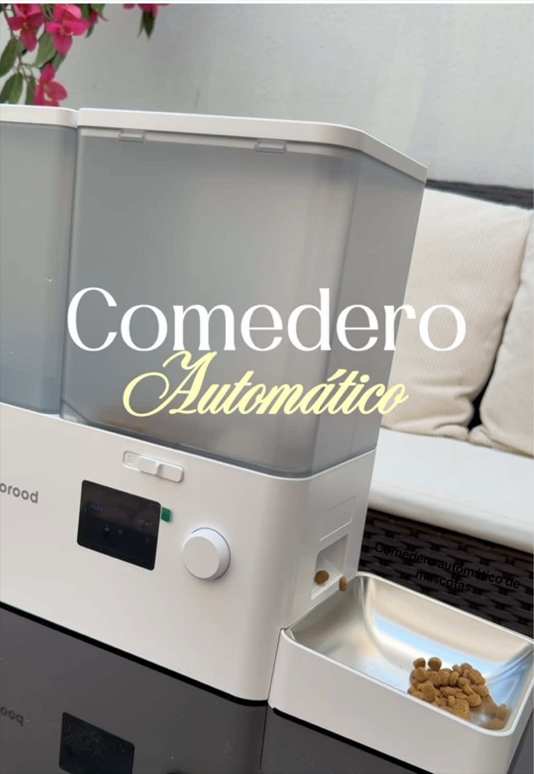 Comedero automático para mascotas con wifi fuente de agua para perros y gatos #comederosparaperros #petwaterfountain #dogsoftiktok #mascotas #catwaterfountain 