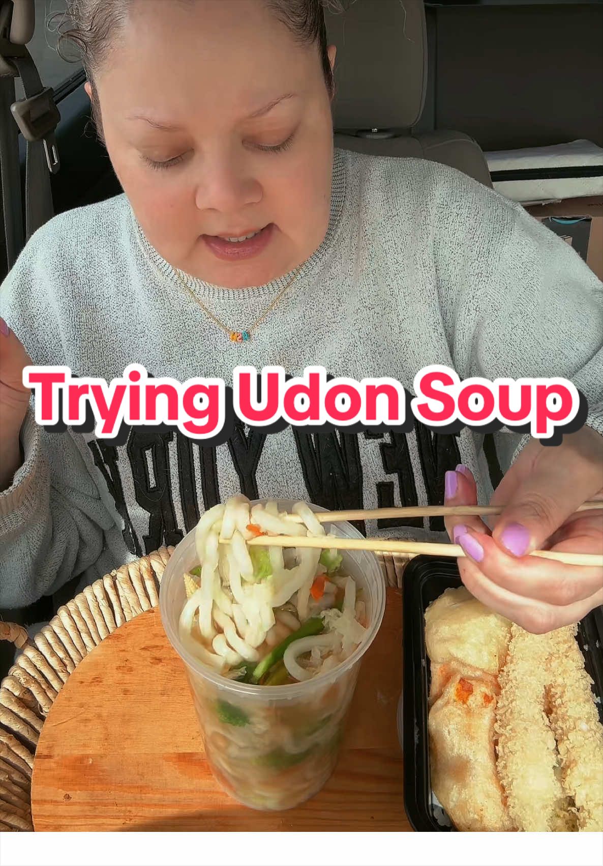 First time trying Udon Soup😬                     #foodreview #udon #FoodTok 