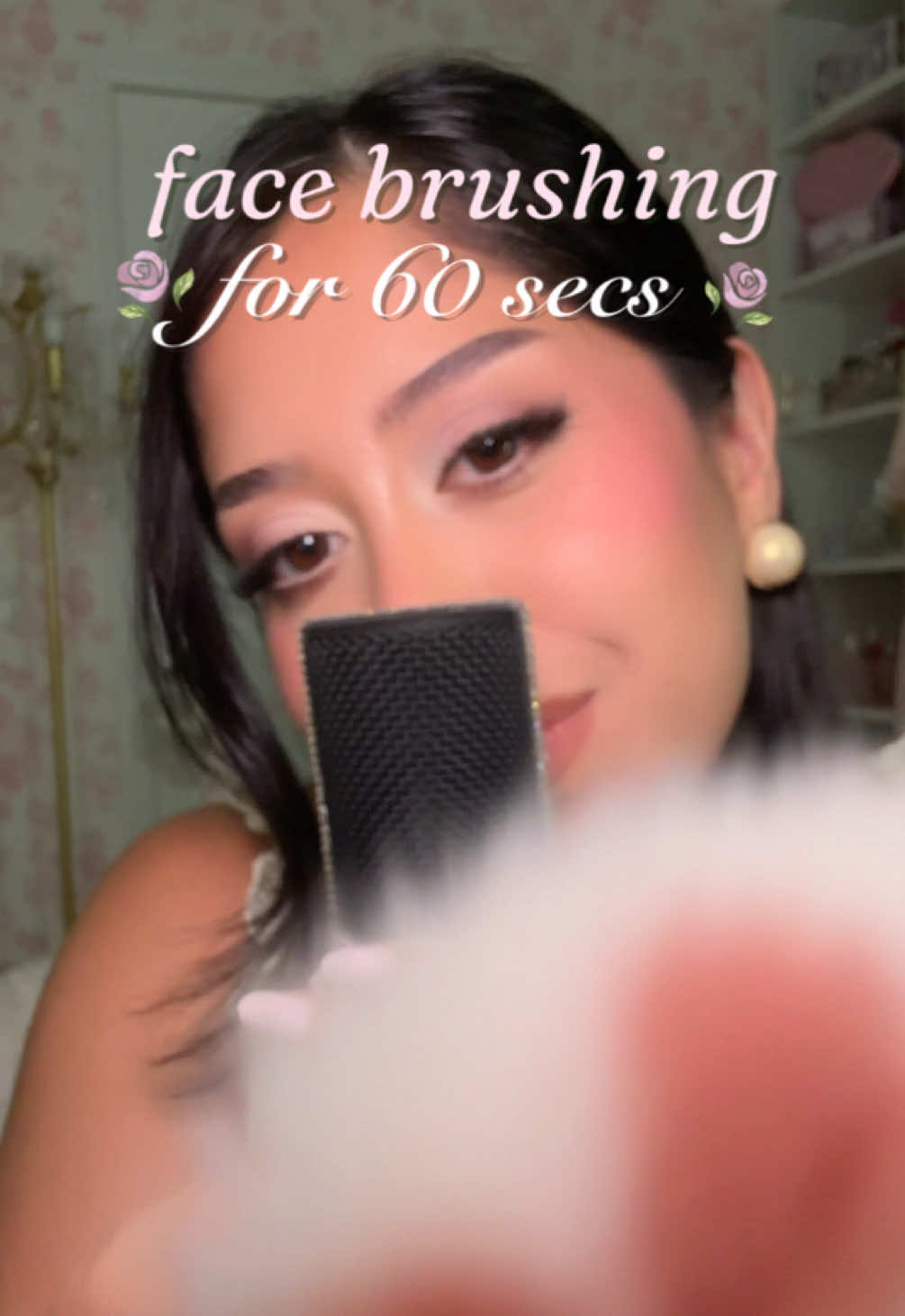 ASMR Personal Attention- Face brushing to help you sleep🌙✨ #asmrforsleep #asmrpersonalattention #asmrfacebrushing #asmrfacetouching #asmrclickywhispers 