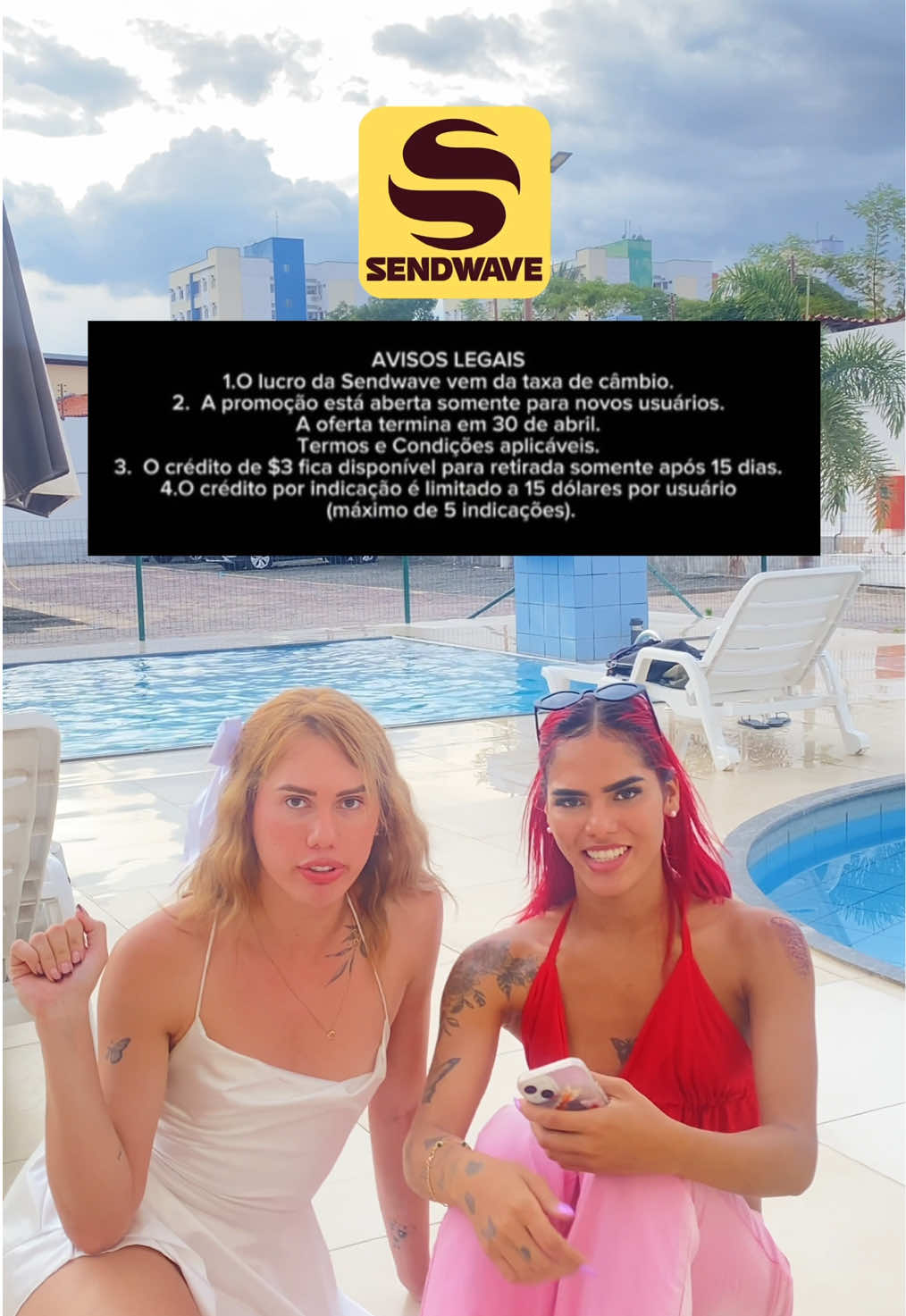 Agora ela não tem desculpas para não pagar o dinheiro 😃💲 baixe aqui: https://try.sendwave.com/oRVZ/verrn2z0 1. O lucro da Sendwave vem da taxa de câmbio.2. A promoção está aberta somente para novos usuários. A oferta termina em 30 de abril. Termos e Condições aplicáveis.3. O crédito de $3 fica disponível para retirada somente após 15 dias.4. O crédito por indicação é limitado a 15 dólares por usuário (máximo de 5 indicações).