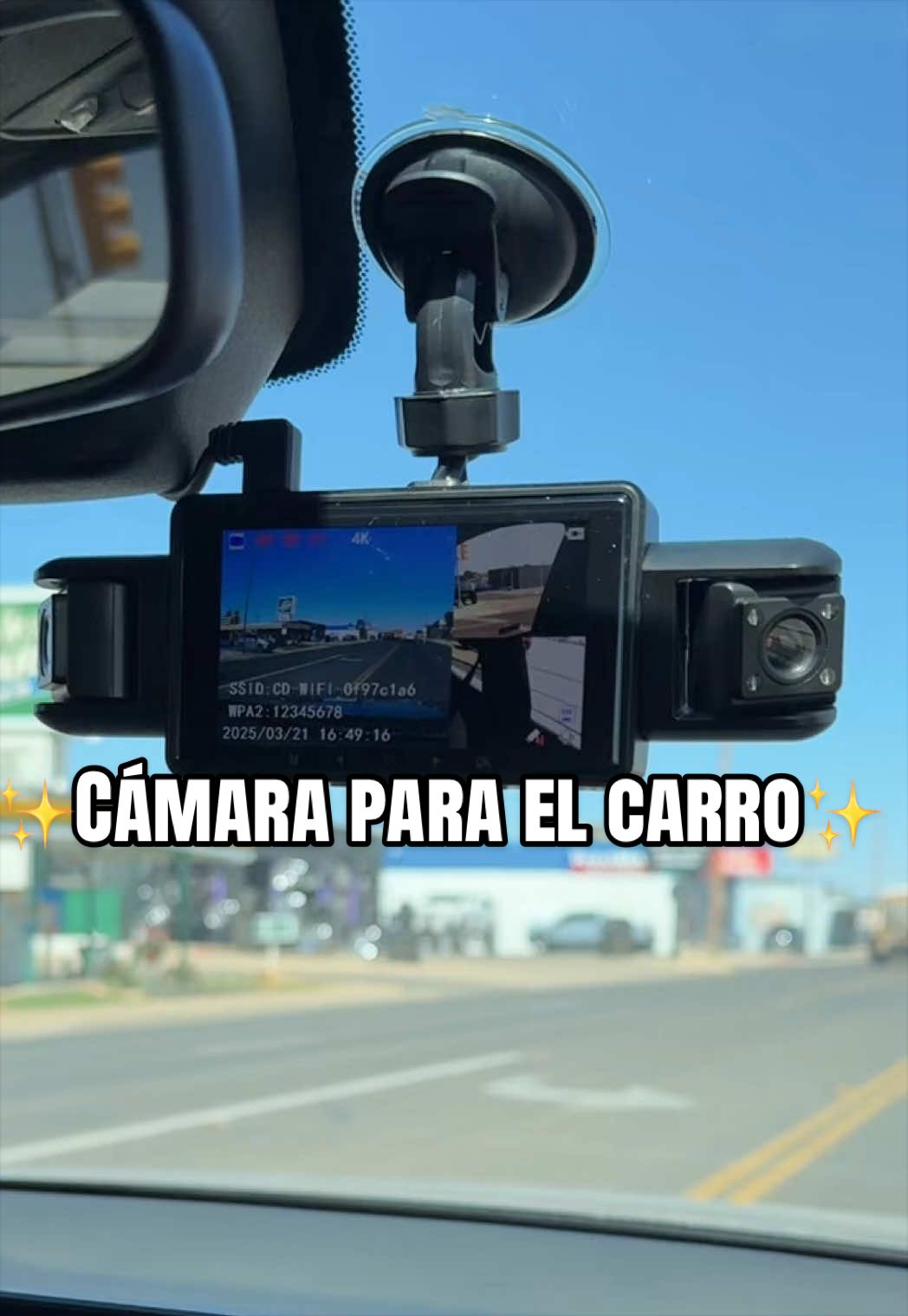 Whatook 4 canales 360° 4K Ultra HD Dash Cam delantera y trasera interior, pantalla de 3,5