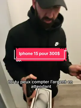 iPhone 15 pour 300$… #montreal #iphone #fyp #quebec #reseller 