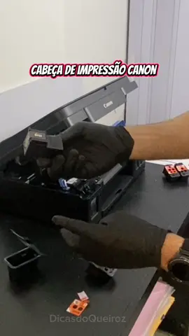 Olha como é bem simples de instalar a cabeça de impressão da impressora canon✨ O melhor é que já vem com tinta só  no ponto de colocar na impressora e imprimir😍 👉Se o carrinho laranja tiver aparecendo no vídeo clica e aproveita a oferta 🤝