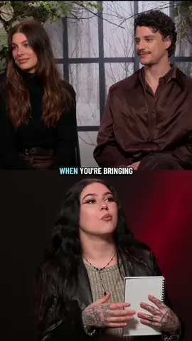 Your horror girly got to talk to two HORROR ICONS today!!! Huge thanks to @Netflix for this opportunity. YALL ARE GOING TO BE OBSESSED WITH “Something Very Bad is Going to Happen”‼️‼️‼️‼️ #somethingverybadisgoingtohappen #horror #netflix #camilamorrone #adamdimarco 