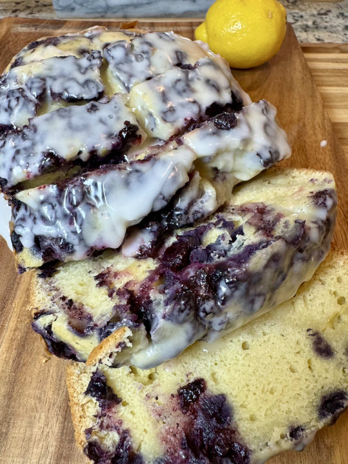 I made this blueberry 🫐 🍋lemon pound cake in my #breadmachine It was so good. #breadmaker #tiktokshopspringglowup #kitchengadgets @kitcheninthebox