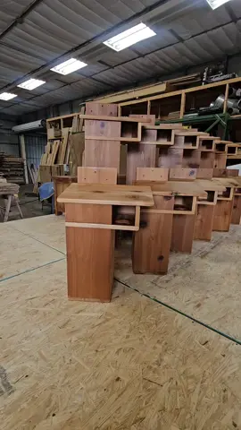 my new Mid Centruy style cedar squirrel houses