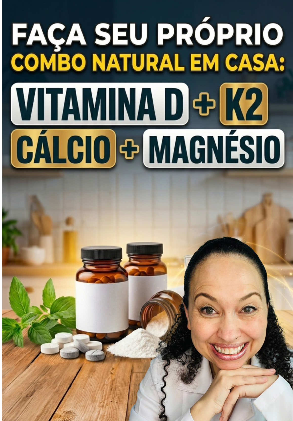 Faça Seu Próprio COMBO NATURAL em Casa: VITAMINA D + K2 + CÁLCIO + MAGNÉSIO (40+) O gergelim é uma das maiores fontes vegetais de cálcio biodisponível existentes. Ele também contém magnésio, zinco, fósforo e compostos antioxidantes que protegem a estrutura óssea. Quando triturado, seu aproveitamento aumenta drasticamente. ✔️ Por que essa receita é poderosa? Ela combina minerais estruturais com gorduras boas, essenciais para absorção de vitaminas lipossolúveis como D e K. 🥄 Ingredientes 4 colheres de sopa de gergelim cru 1 colher de sopa de sementes de abóbora 1 colher de sopa de sementes de girassol 1 colher de chá de azeite de oliva extra virgem Pitada de cúrcuma ou pimenta-do-reino (opcional) 👩‍🍳 Modo de preparo Triture tudo até obter uma pasta homogênea. ✔️ Como consumir 1 colher de sopa ao dia Pode ser usada em frutas, torradas integrais ou saladas 💛 Benefícios adicionais ✅ Fortalecimento ósseo ✅ Redução de dores articulares ✅ Suporte hormonal ✅ Ação anti-inflamatória #magnesio #calcio #vitaminaD #menopausa #artrite 
