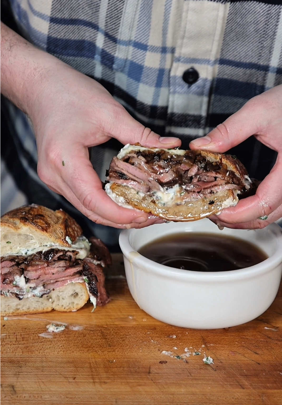 #ad easy peasy french dip!! @Intuit TurboTax has your back – get 20% off TurboTax federal products when you file through the link in my bio by April 15th. Click the link in my bio for full details. #turbotaxpartner