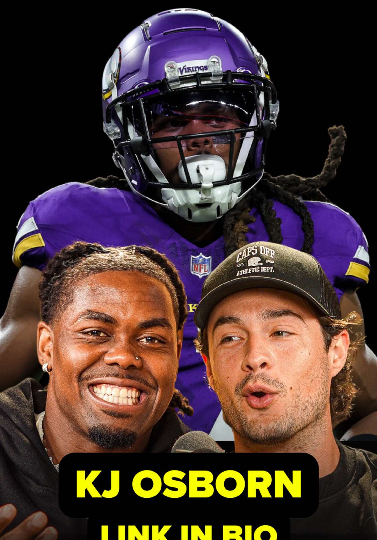 🚨 KJ Osborn x CAPS OFF 🚨 - Why Jjettas is WR1 - Kyler on the Vikings - Commanders NFC Championship  - Miami’s run to the Natty - Top 5 WRs AND MORE. KJ was as real as it gets. Thoughtful, self-aware, and effortless to talk to. Easily one of my favorite conversations I’ve ever had.  FULL EP IN BIO 🔗 #vikings #vikingsfootball #minnesotavikingsfan #minnesotavikings #justinjefferson 