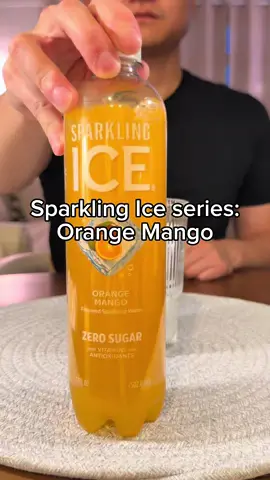Sparkling Ice series: Orange Mango #asmr #asmrdrinkingsounds #asmrdrinking #soda 