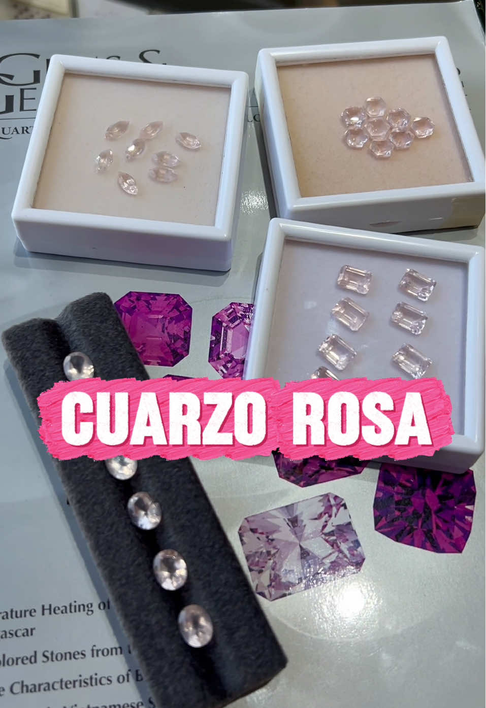 Cuarzo rosa la gema del amor 🩷 #cuarzorosa #gema #mexico 