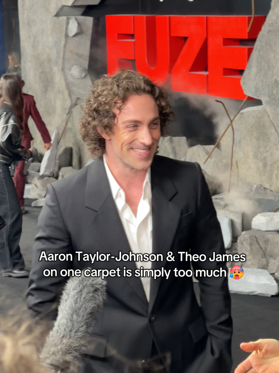 Aaron Taylor-Johnson & Theo James attend the Fuze premiere in London