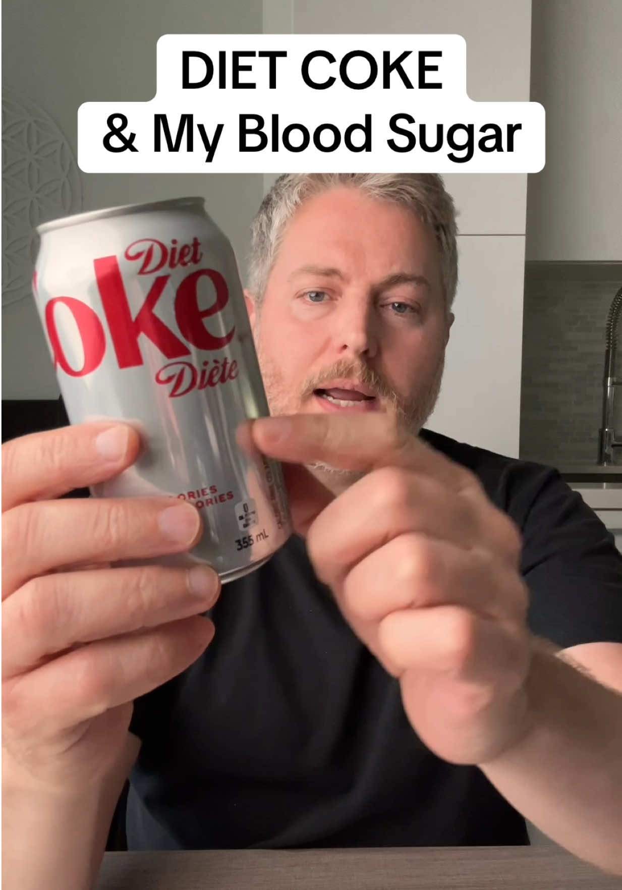 What does a can of Diet Coke do my glucose levels? ##bloodsugar##glucose##dietcoke