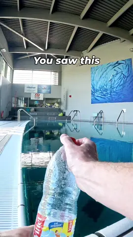 At depth, pressure increase. At surface, there is 1 bar of pressure, at 20 m, 3 bars of pressure. The diving regulator supplies gas (here it's air) at ambient pressure, so 3 bars in this video. The air that enters and leaves my lungs is at 3 bars, so in the bottle too. I left some water inside the bottle for this experiment. When the bottle is returned to surface and opened up side down, the pressure difference between inside and outside of the bottle creates the air to expands and pushes out the water through the neck, creating a rocket ! 👇 Why does this interest us in scubadiving ? 👇 Among other things, never hold your breath during ascend, because the same mechanism will happen, this is called pulmonary overpressure. If you are a beginner you may not realize that you are ascending, which is why, one of the first rule we teach you in scubadiving is to never hold your breath, and insist on exhaling during ascent. ✅️ Protect your lungs 🫁 Follow me to know more about diving 😊 ⚠️ Video made by a professional, do not attempt to reproduce ⚠️  #scubadiving #physics #underwaterexperience #physicexperiment #explorepage✨ 