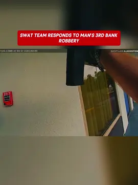 SWAT Team Responds to Man's 3rd Bank Robbery #cops #copsoftiktok 