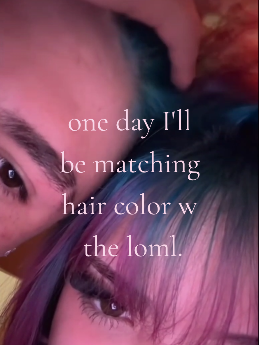 ︎ ︎  ︎ ︎  ︎ ︎  ︎ ︎ #lilunicornlover35 #matchinghaircolor #couples #loml #foryoupage 