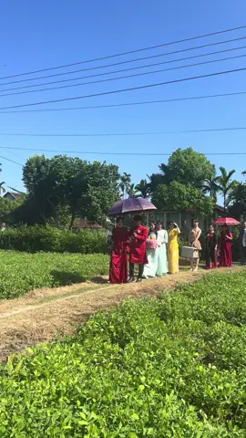 đám cưới trên đường quê cảnh đẹp quấ phải không mọi người dâu rể sáng nay ở mộ đức ạ mọi người nhận ra ai không ạ🥰  #damcuoique                  #tinduongphoto              #chupanhcuoi                   #quangngai76               #tinphoto76 
