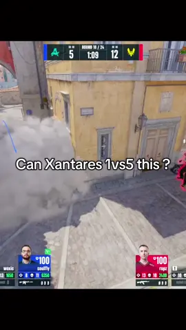 Xantares 1vs5 clutch can he do it ? #кс2 #cs2 #turkish #viral #xantarespeek 