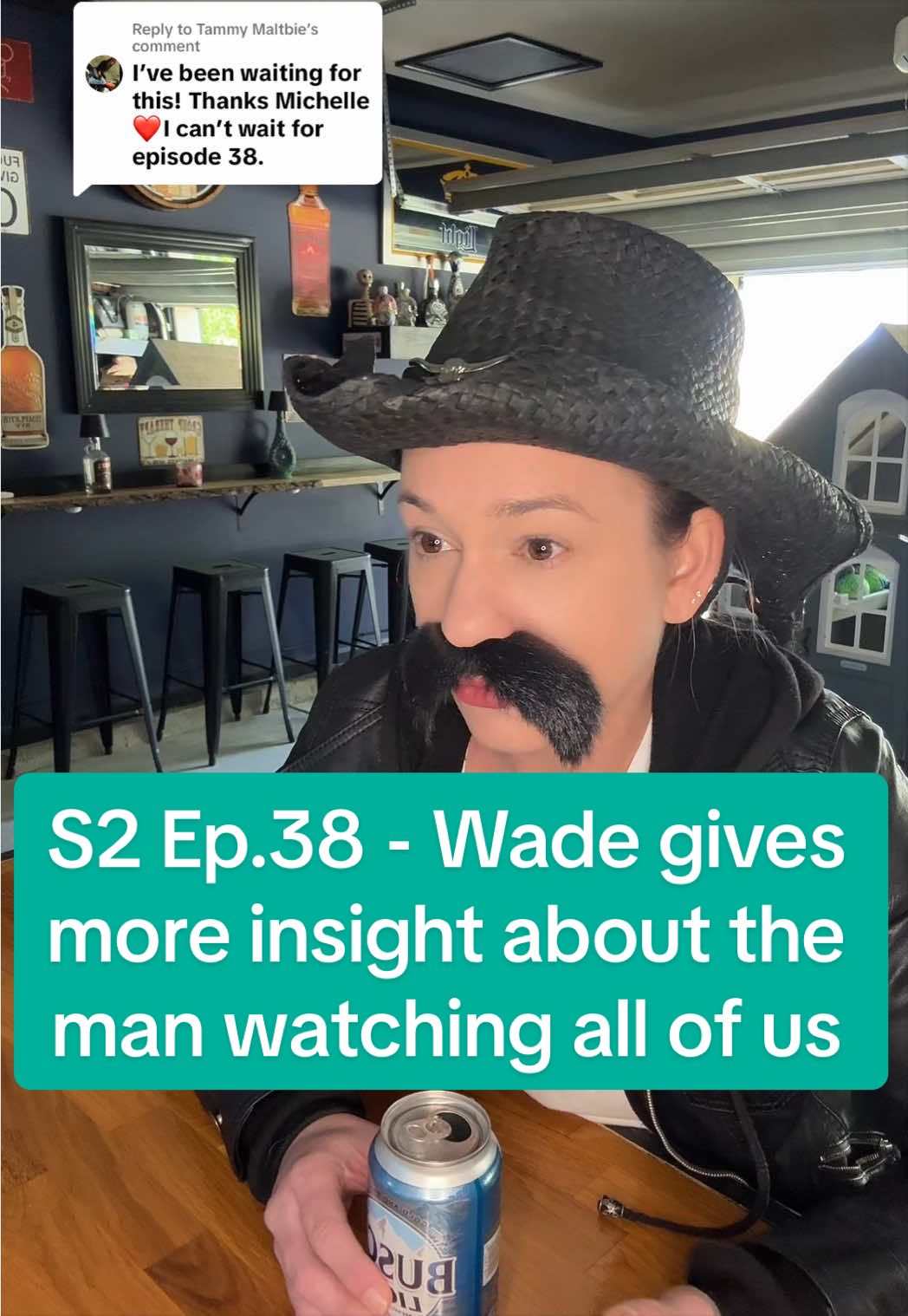 Replying to @Tammy Maltbie Season 2 Episode 38 of The Neighborhood Bar series - Wade gives more insight on why the man watching all of us is there #garagebar #neighborhoodbar #neighborhooddrama 