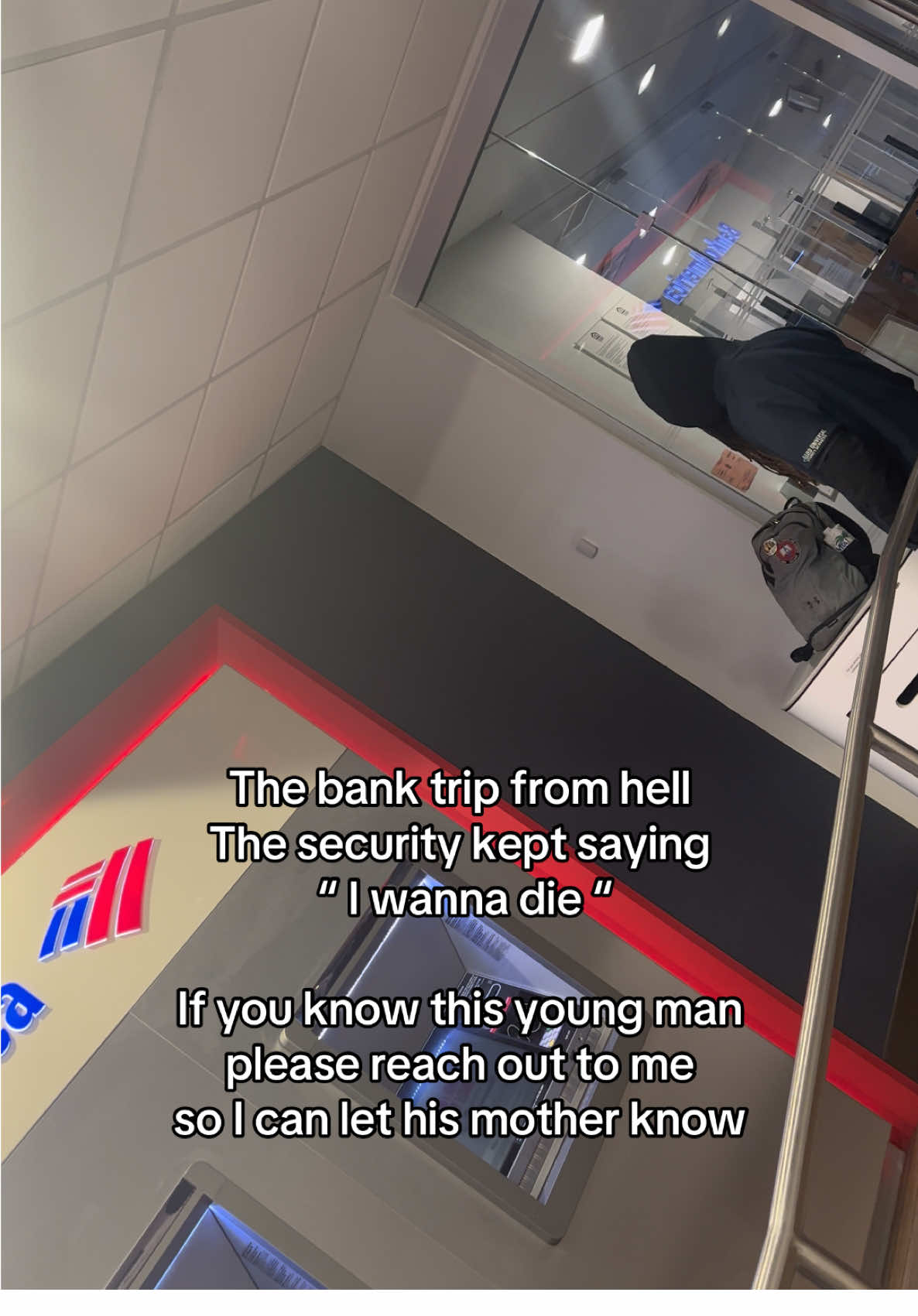 Everyone deserves to be here if you or anyone you know is thinking about harming yourself please call that number on Google #bankofamerica #bofa #securityguard #cherryberryspice #suicideprevention 